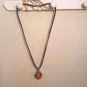 Wooden Pendant Necklace